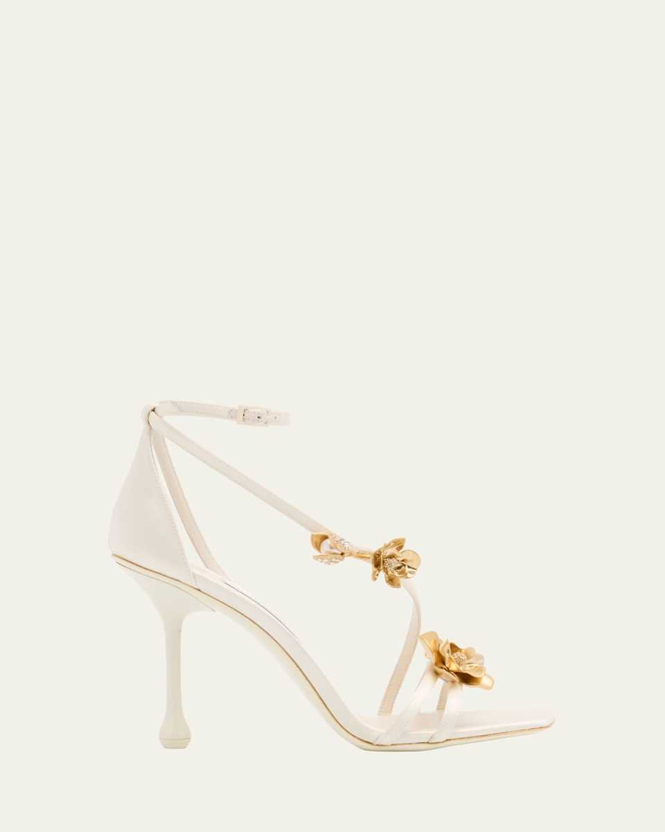 Zea Strappy Flowers Stiletto Sandals